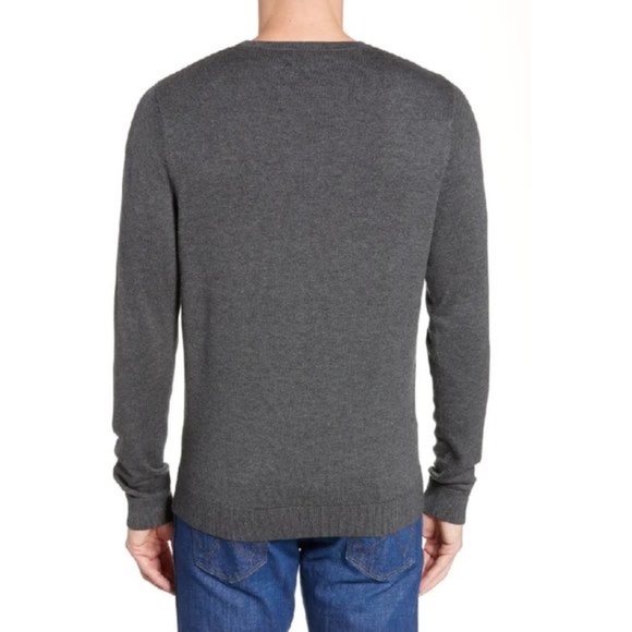 Nordstrom Men's Shop Honeycomb Crewneck Sweater - Picture 2 of 7